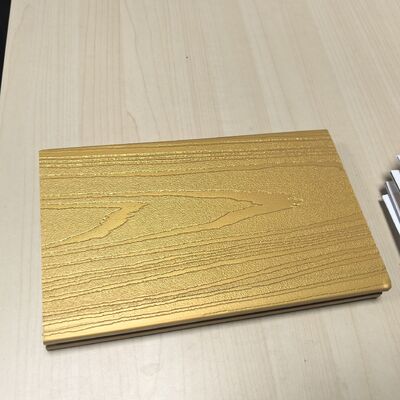 लक्ज़री पेटिना ग्लिमर गोल्ड डेकिंग के साथ धातु डब्ल्यूपीसी पैनल