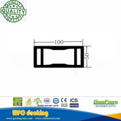 आउटडोर सजावटी इंजीनियर्ड प्लास्टिक लकड़ी समग्र खोखली डब्ल्यूपीसी बाड़