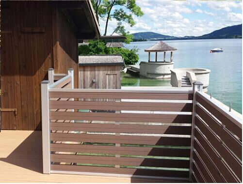 आधुनिक घरेलू सीमा के लिए छुपा हुआ फास्टनर डब्ल्यूपीसी फेंसिंग पैनल