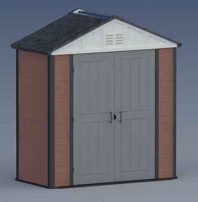 वाटरप्रूफ मेटल टूल्स स्टोरेज शेड बैकयार्ड टूल हाउस आउटडोर स्टोरेज गार्डन डब्ल्यूपीसी शेड