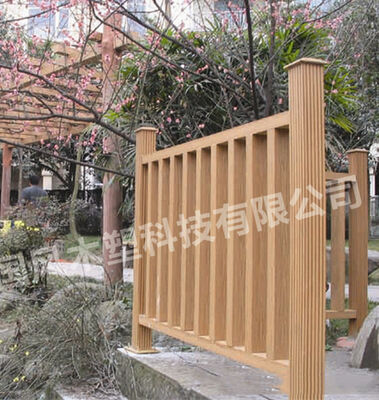 कैप्ड कम्पोजिट बाड़ 200 * 200 मिमी पुनर्नवीनीकरण डब्ल्यूपीसी बाड़ पोस्ट