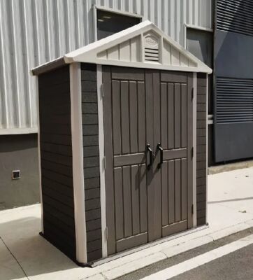 पवन प्रतिरोधी कक्षा 8 प्रकाश पारदर्शी छत पर्यावरण के अनुकूल आउटडोर डब्ल्यूपीसी पैनल गार्डन टूल हाउस को इकट्ठा करना आसान है