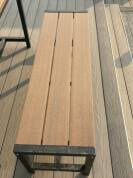 सर्वाधिक बिकने वाला डब्ल्यूपीसी गार्डन फर्नीचर - मैचिंग बेंच के साथ वाणिज्यिक आउटडोर टेबल