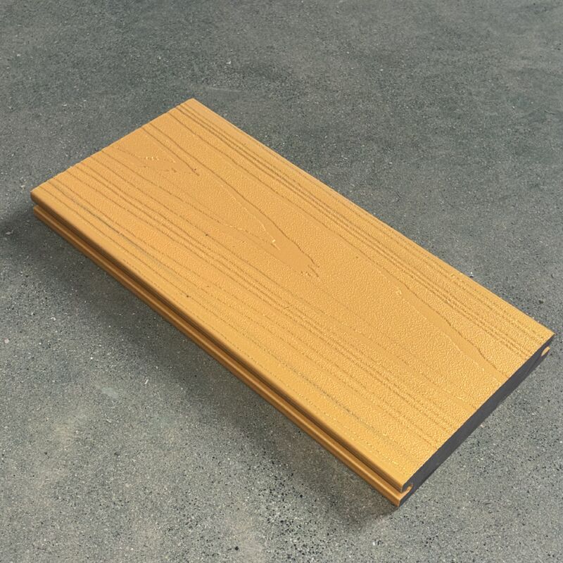 लक्ज़री पेटिना ग्लिमर गोल्ड डेकिंग के साथ धातु डब्ल्यूपीसी पैनल