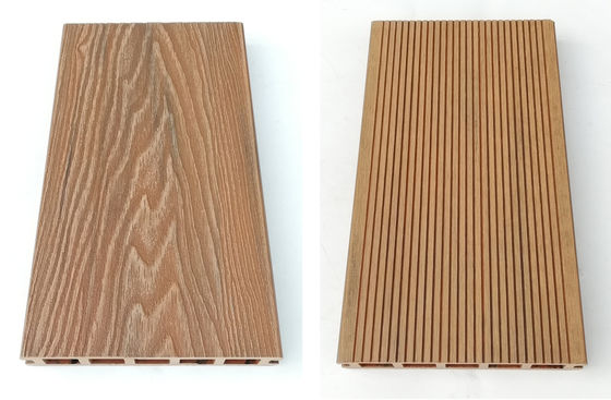 पिछवाड़े गार्डन ओईएम के लिए 3डी उभरा हुआ डब्ल्यूपीसी आउटडोर कम्पोजिट डेकिंग