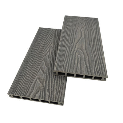 आउटडोर गार्डन के लिए पूल के चारों ओर लकड़ी प्लास्टिक मिश्रित 3डी पुनर्नवीनीकरण डेकिंग बोर्ड