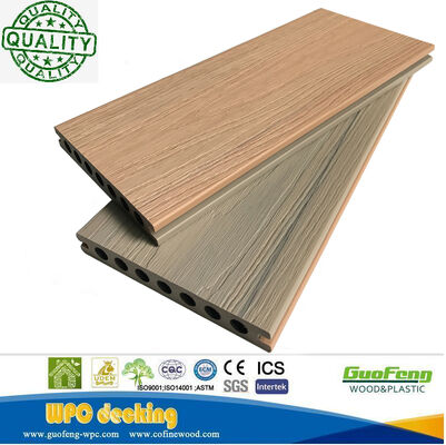 आउटडोर फ़्लोरिंग वॉटरप्रूफ़ के लिए सह-एक्सट्रूज़न लकड़ी प्लास्टिक कम्पोजिट डेकिंग